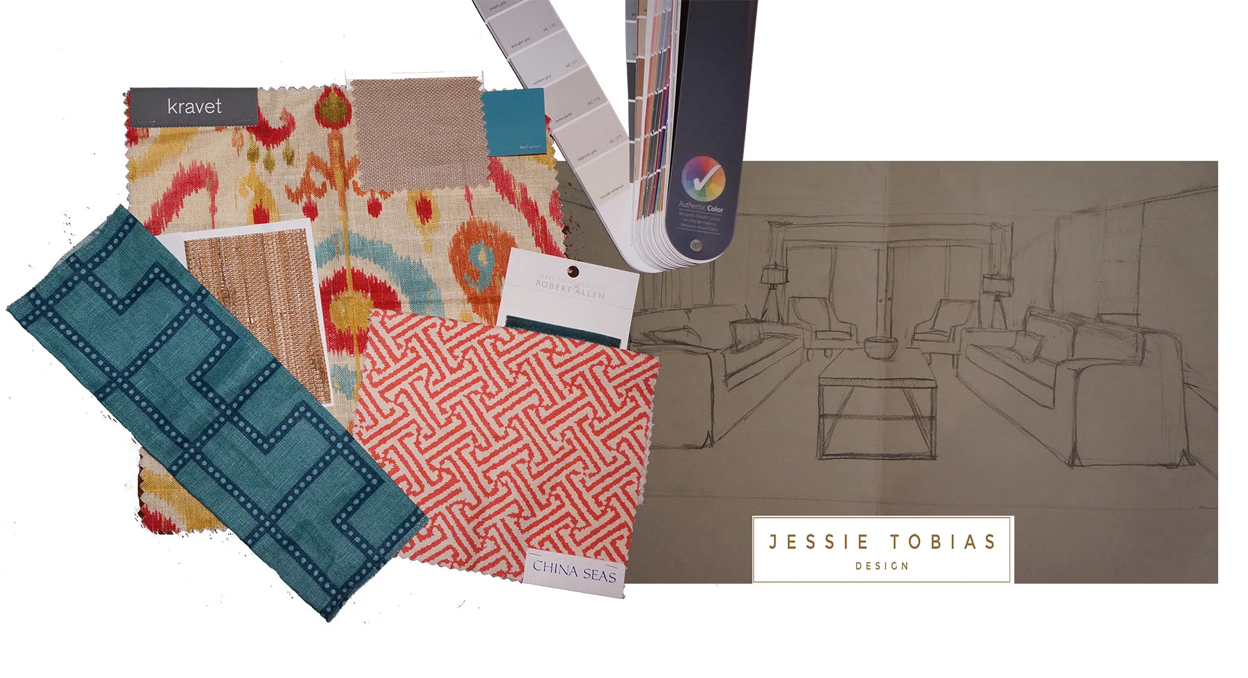 A very quick sketch and fun fabric scheme. 