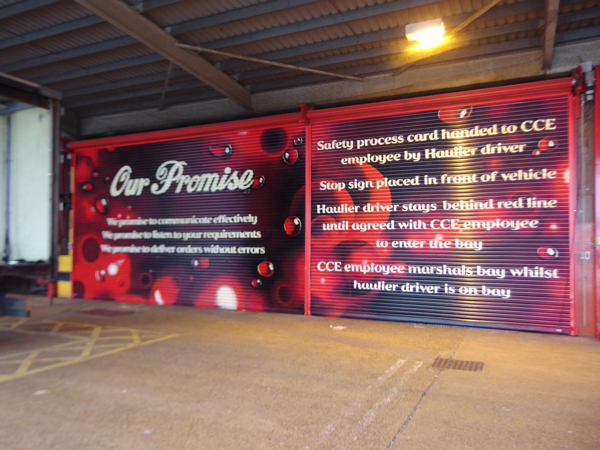 Working for Coca-Cola to design and paint in their headquarters