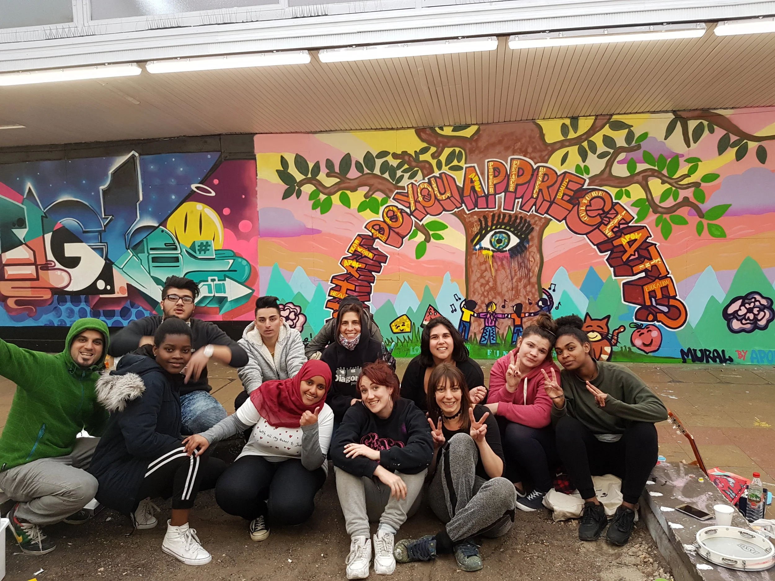 Work with "APOW", a young refugee group in Croydon