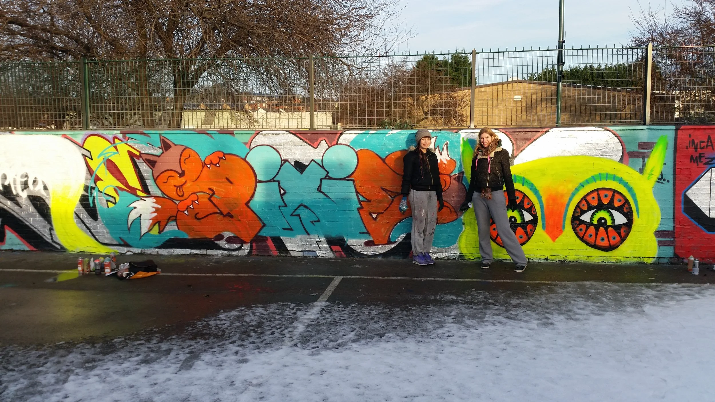 Me and Neonita in the snow 