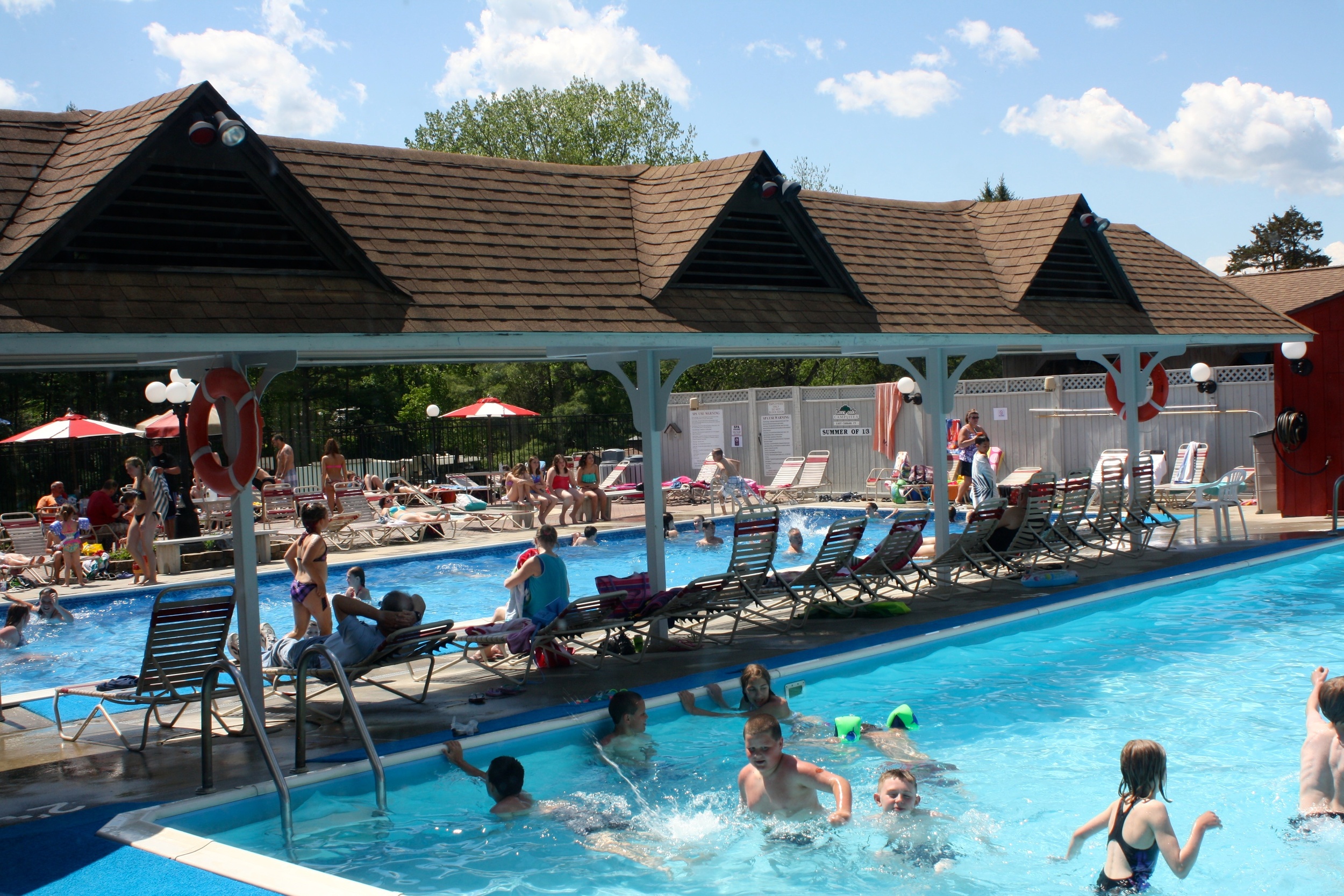 activities in the pool area