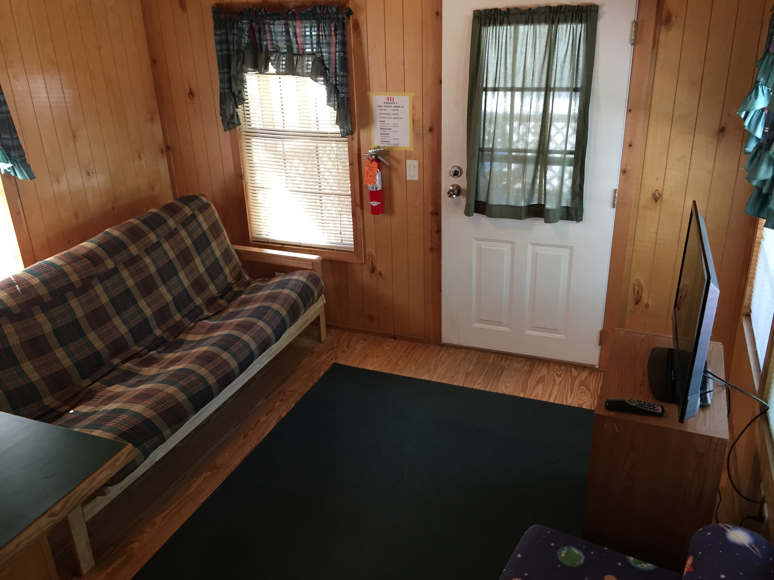 living room in stewart lodge