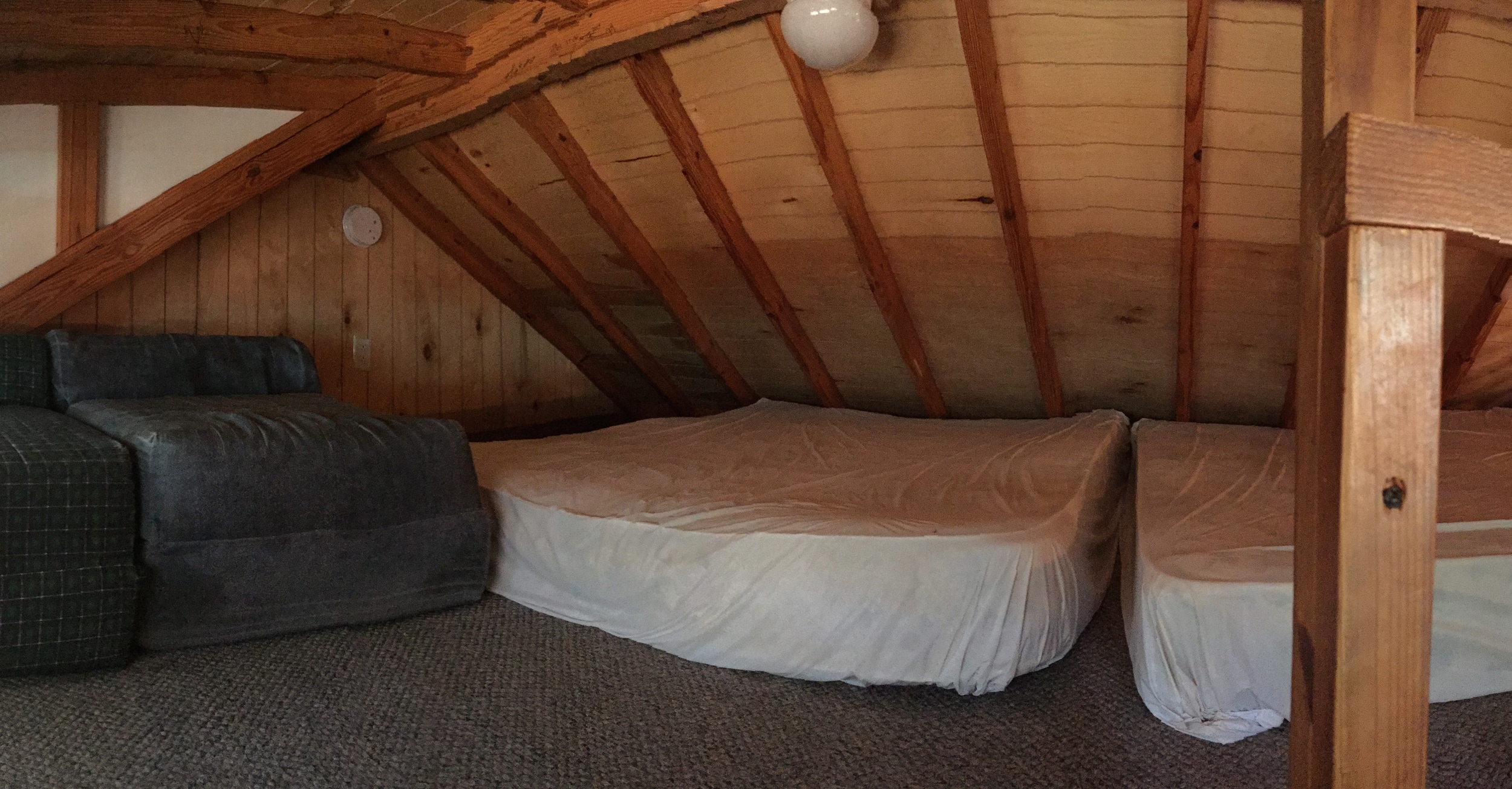 loft with mattresses in stewart lodge