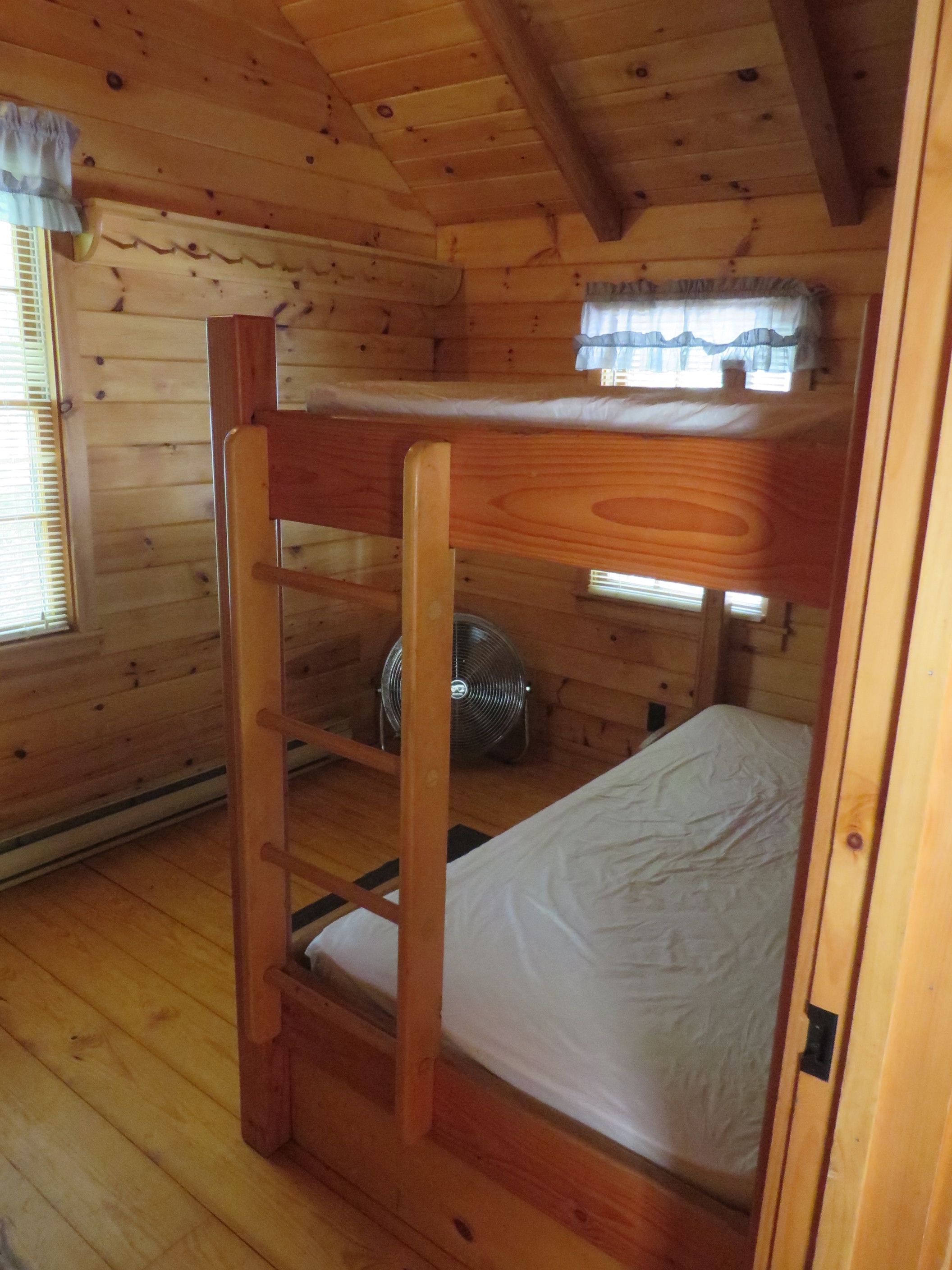 bunk area in cabin
