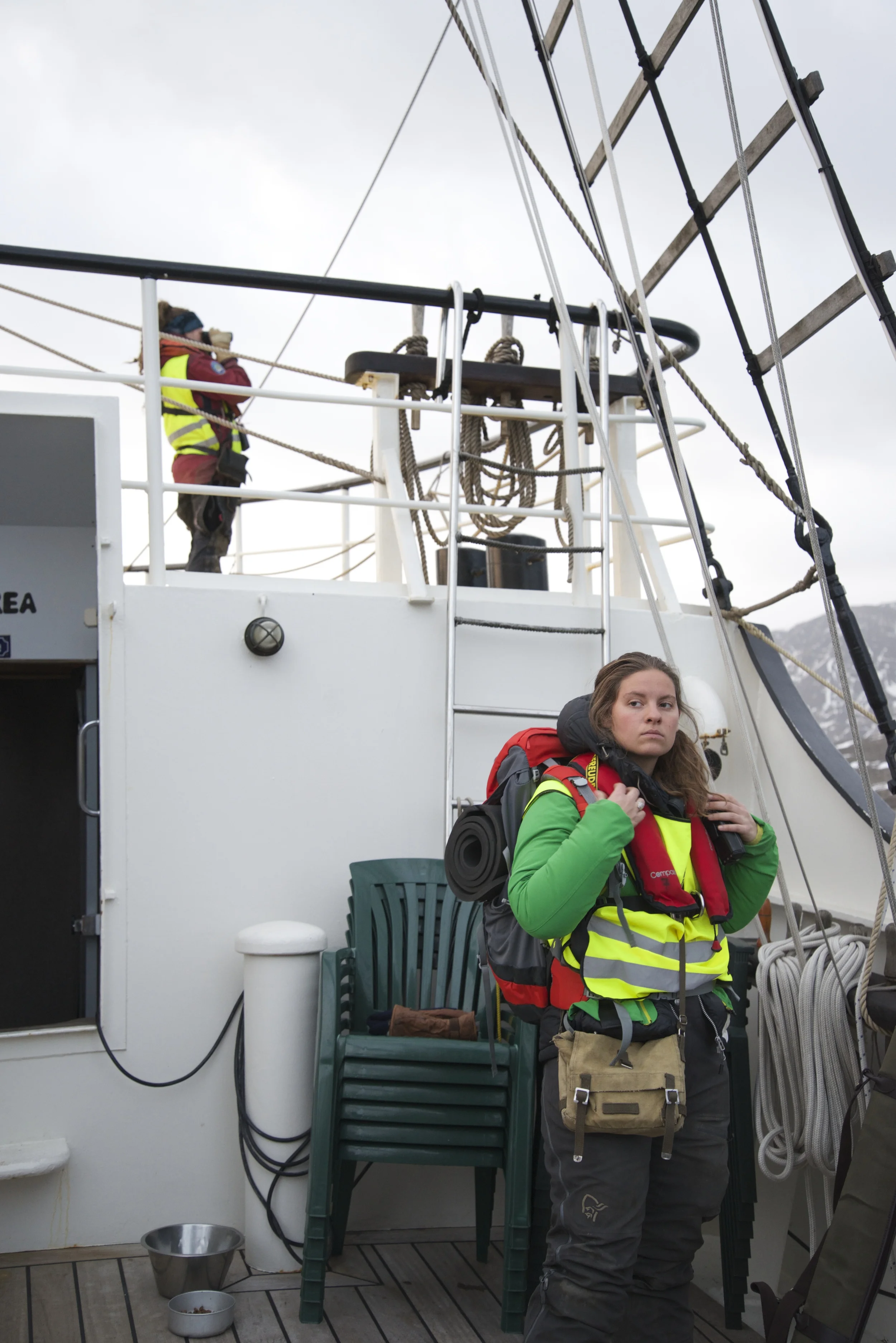 Guide and polar bear protectress, Sally