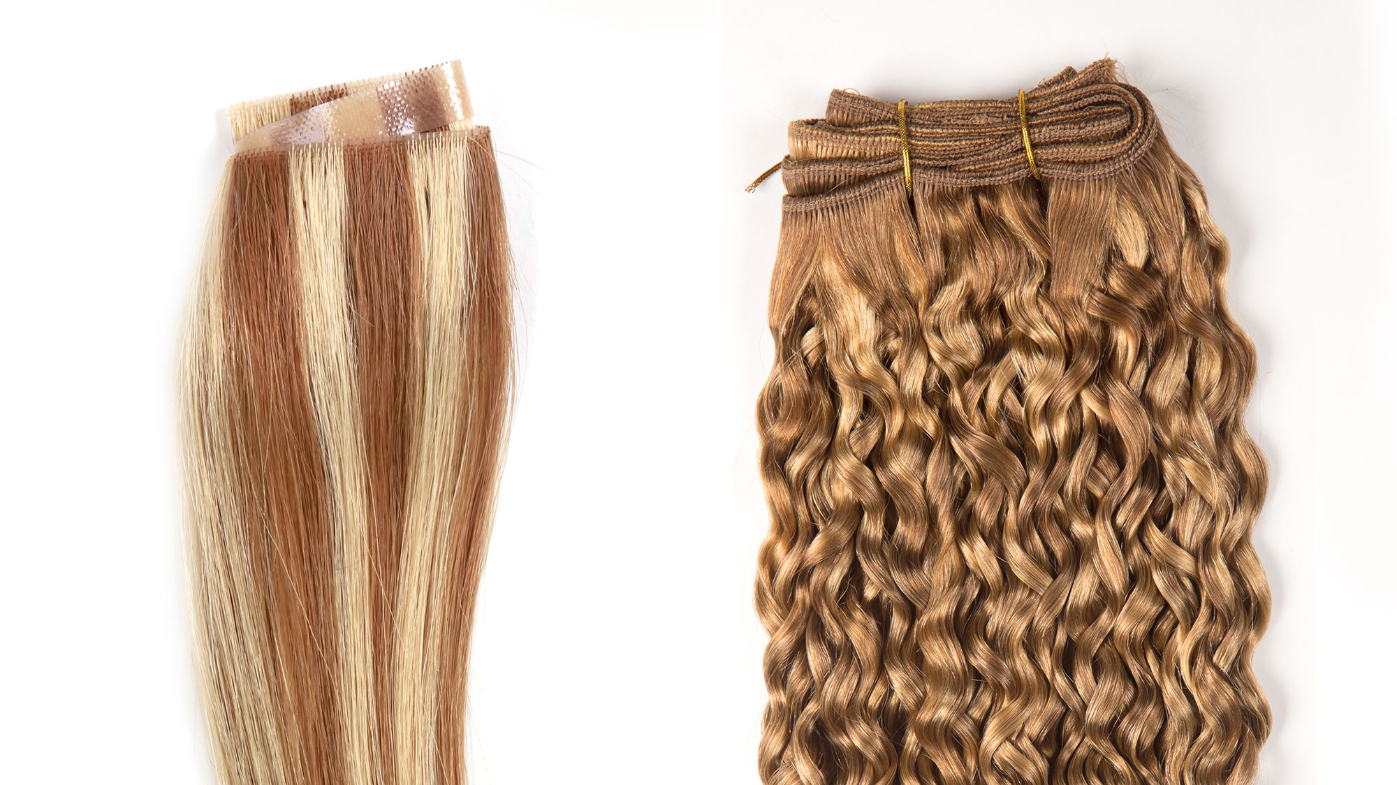 Comparison of Hand-tied Skin Weft and Machine-tied wefts