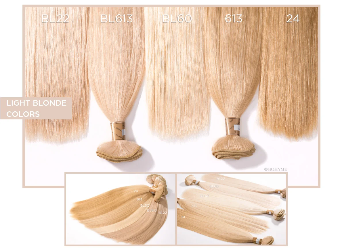 Light Blonde Colors BL22, BL613, BL60, 613, 24