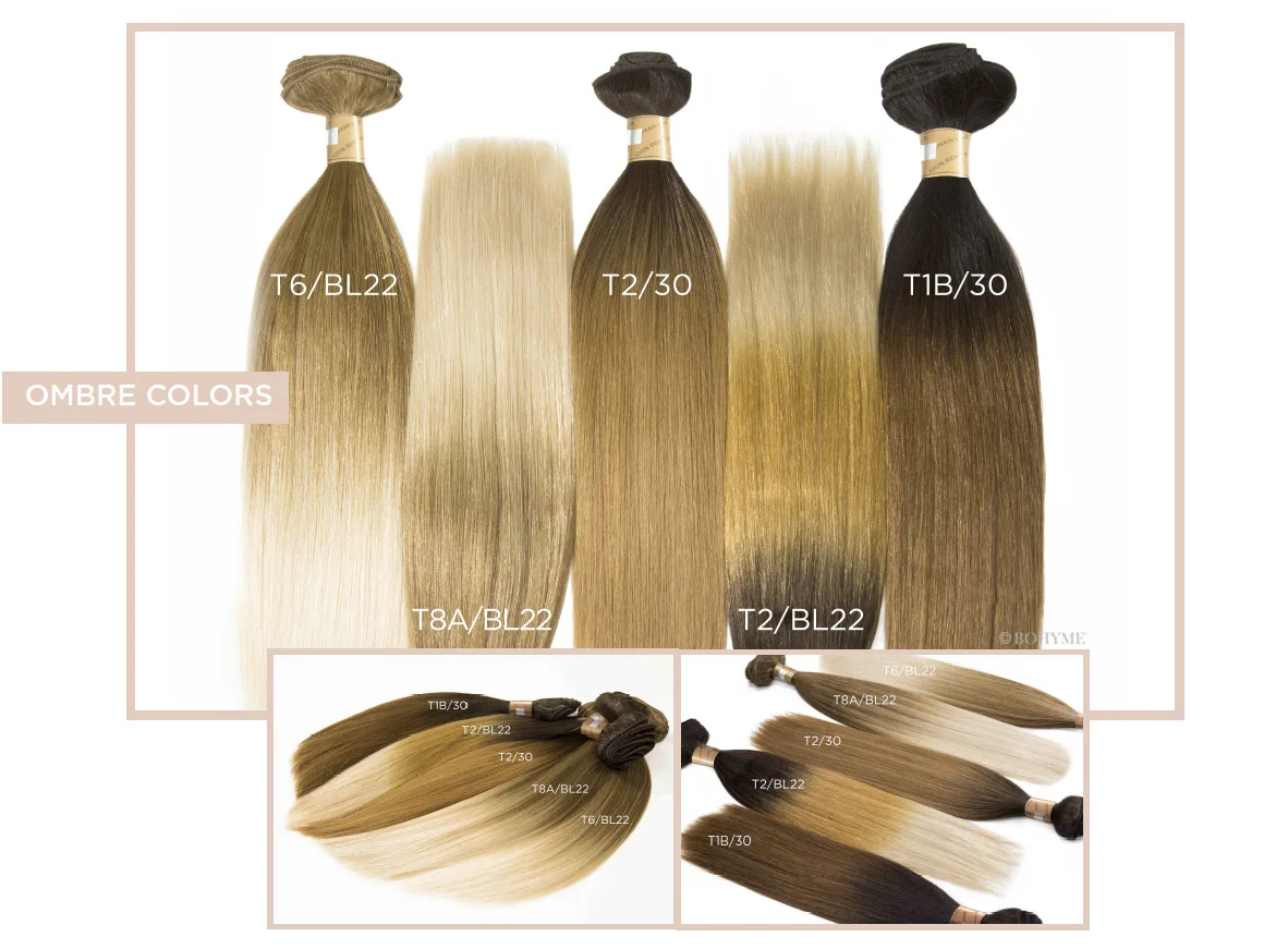 Ombre Colors T6/BL22, T8A/BL22, T2/30, T2/BL22, T1B/30