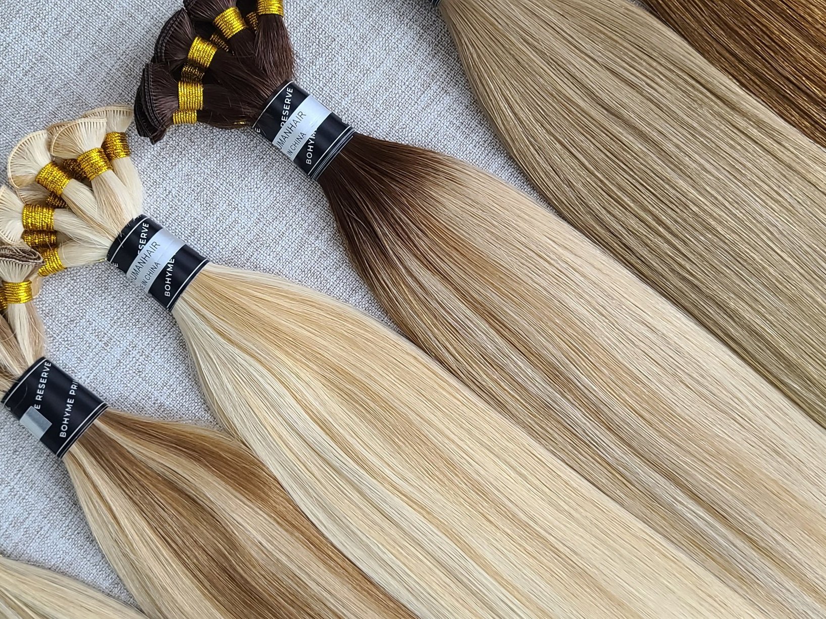 Stunning Blondes - Keep your sunglasses on around these bright, beautiful blondes. Bohyme’s most popular blonde shades, BL22, BL60 & BL613, & many more, including Highlighted & Rooted colors are offered in Private Reserve.