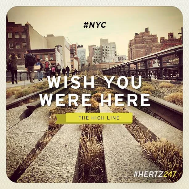 " It’s Wednesday and we are ready for a stroll along The High Line - one of our fave places to catch cool views of Manhattan. #WishYouWereHere "