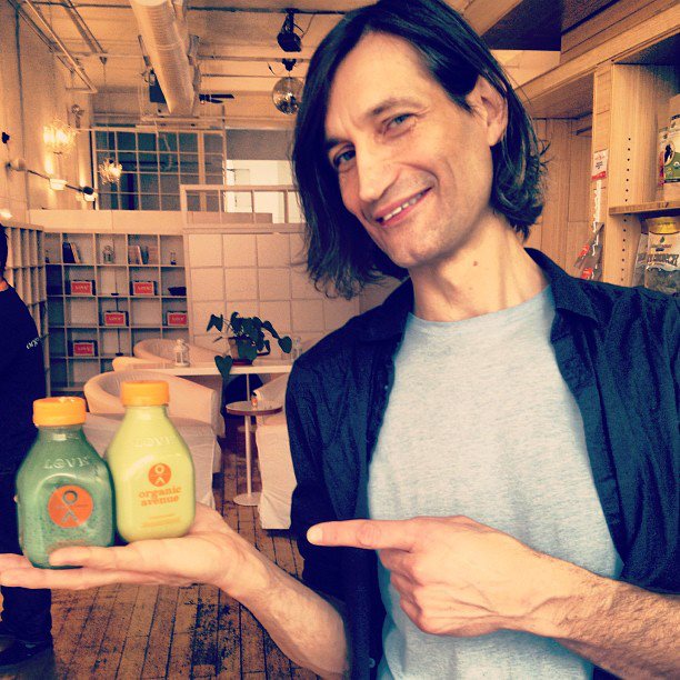 " Stop in this Sunday & grab any 2 Green Juices for $17- going GREEN for St. Patrick's Day is easy with us! Special thanks to our model LJ;)"