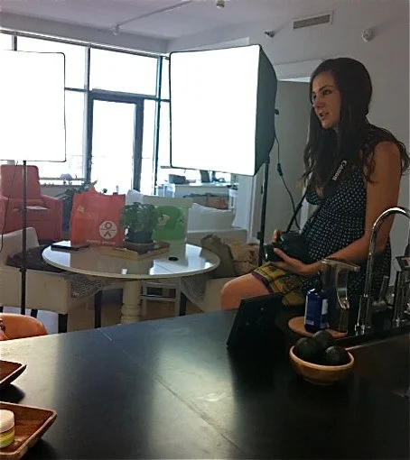 " Show Producer Lisa Paris directing the shot."