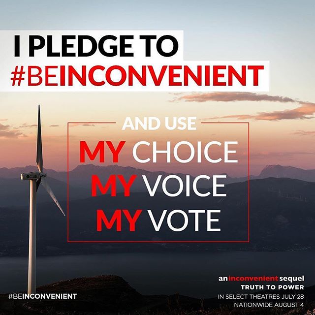 This is the week, friends! Let's all #beinconvenient 🌎