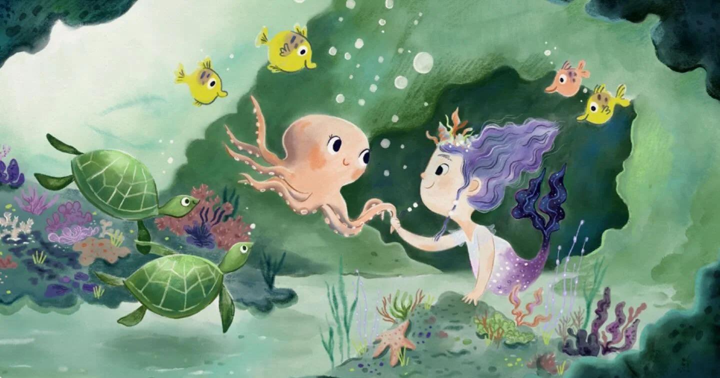 Here it is, my finished illustration for my pitch, currently being shared with publishers @bolognachildrensbookfair by @plum_agency !