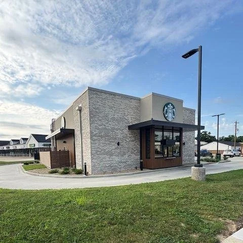 Our new Starbucks in Mahomet, IL is open! ☕✨ 

ACS is proud to have served as the Architect for the new Starbucks on North Lombard Street. Working closely with the Starbucks team, we adapted elements from their prototype design, blending a mix of mat