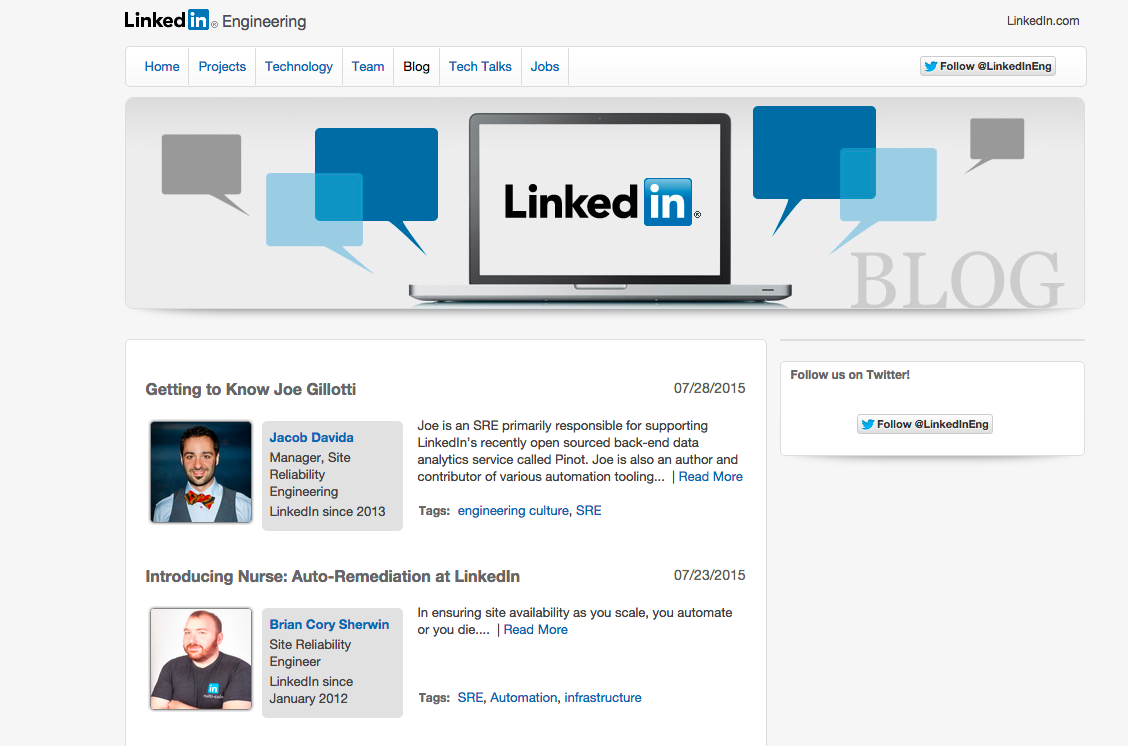 LinkedIn Engineering Blog (Copy)