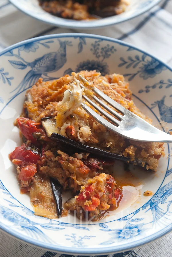 Baklažaani-tomativorm killukese hakklihaga