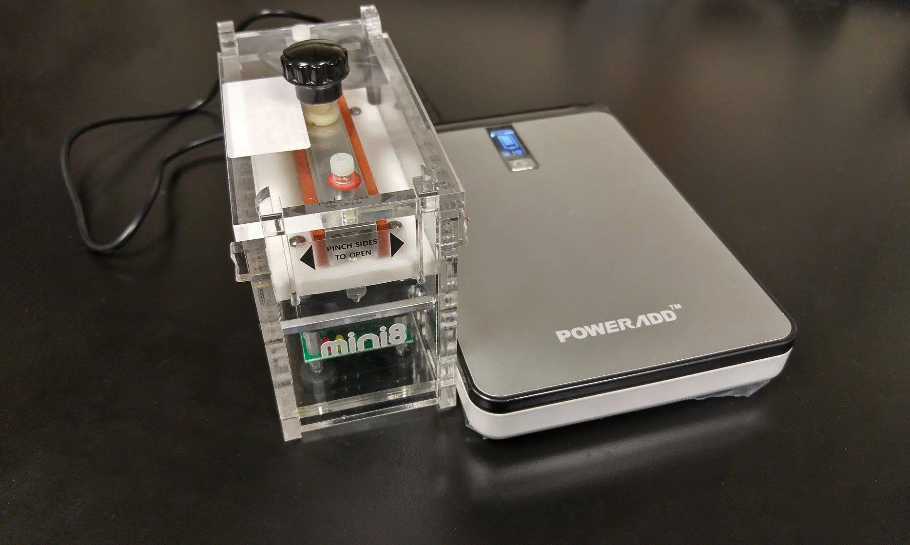 miniPCR + Poweradd battery = portable PCR combo