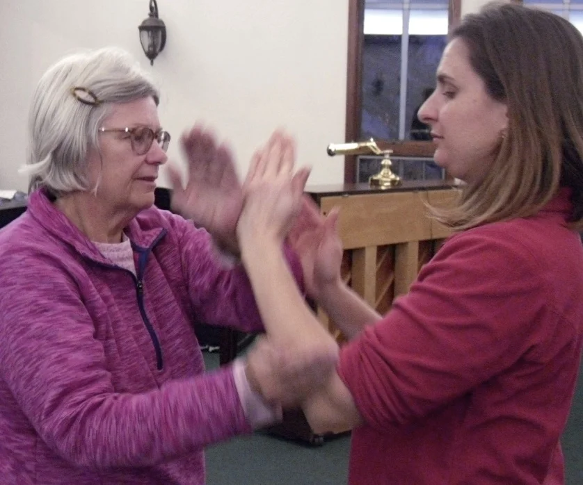 Two person Tai Chi class 