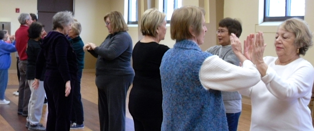 Two person Tai Chi class 