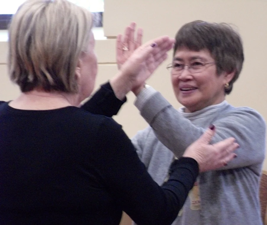 Two person Tai Chi class 