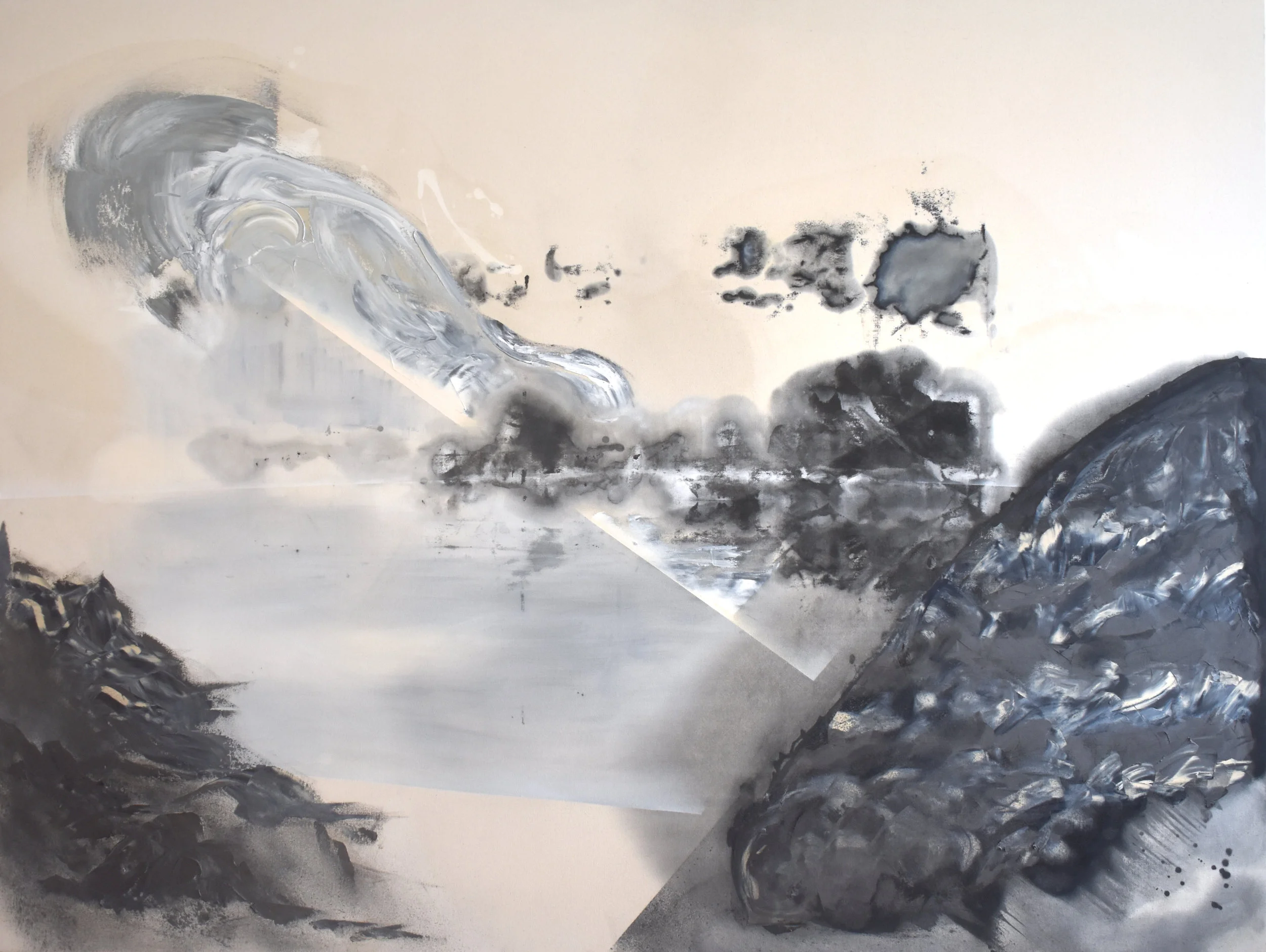 American Landscape 5 (Flake White, Italian Black / Roman Earth, Titanium White, Unbleached Titanium, Graphite Grey, Cold Black)