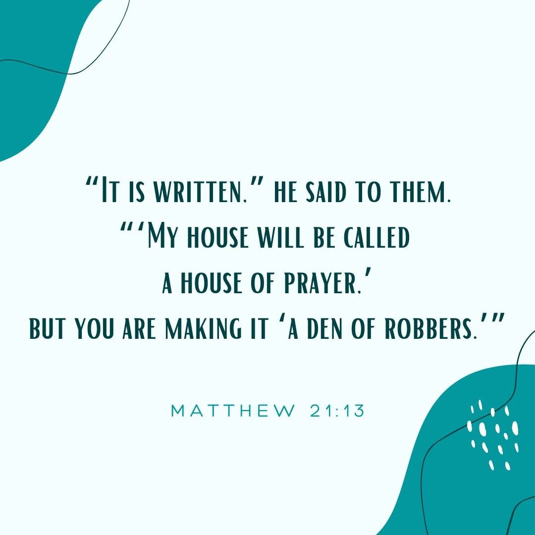 This Sunday, Pastor Adam's sermon is titled &quot;Time to Clean House&quot; and we will be looking at Matthew 21:12-17. We hope you'll join us at one of our in person services at 9:00 or 11:00!