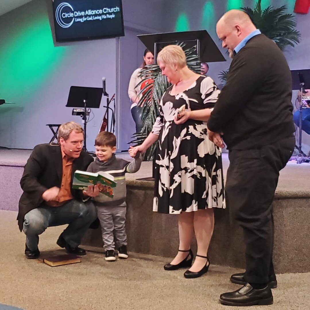 We had the wonderful opportunity to have a child dedication this morning! We are so excited to walk alongside Kier and James as a church and encourage them as they bring up their son in the church!