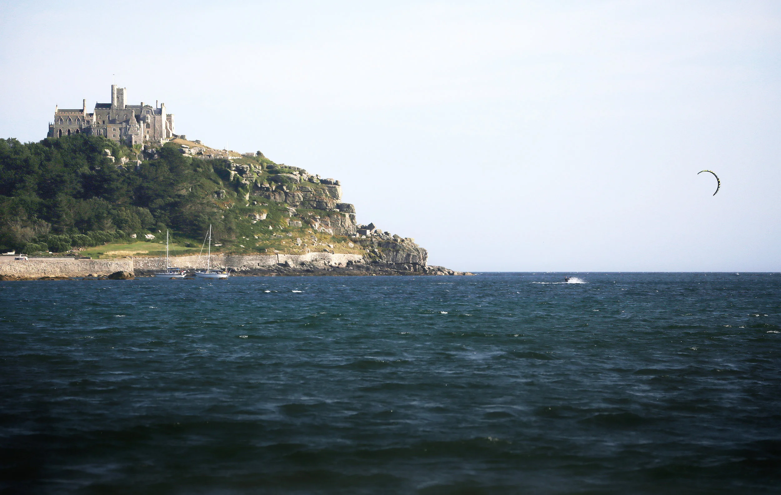 St Christopher's Castle, 2016. Circum-kitesurf the island.