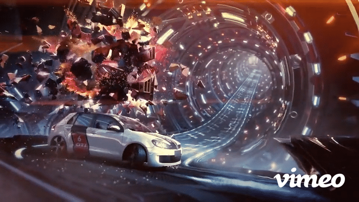 VW GOLF GTI 'SPACE RACE' CGI Brand Film-high.gif