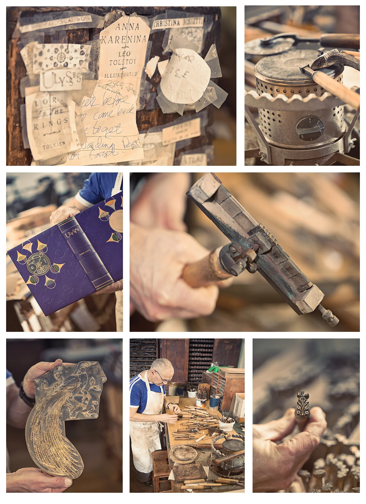 Tony Evans @ George Bayntun book bindery, Bath, UK