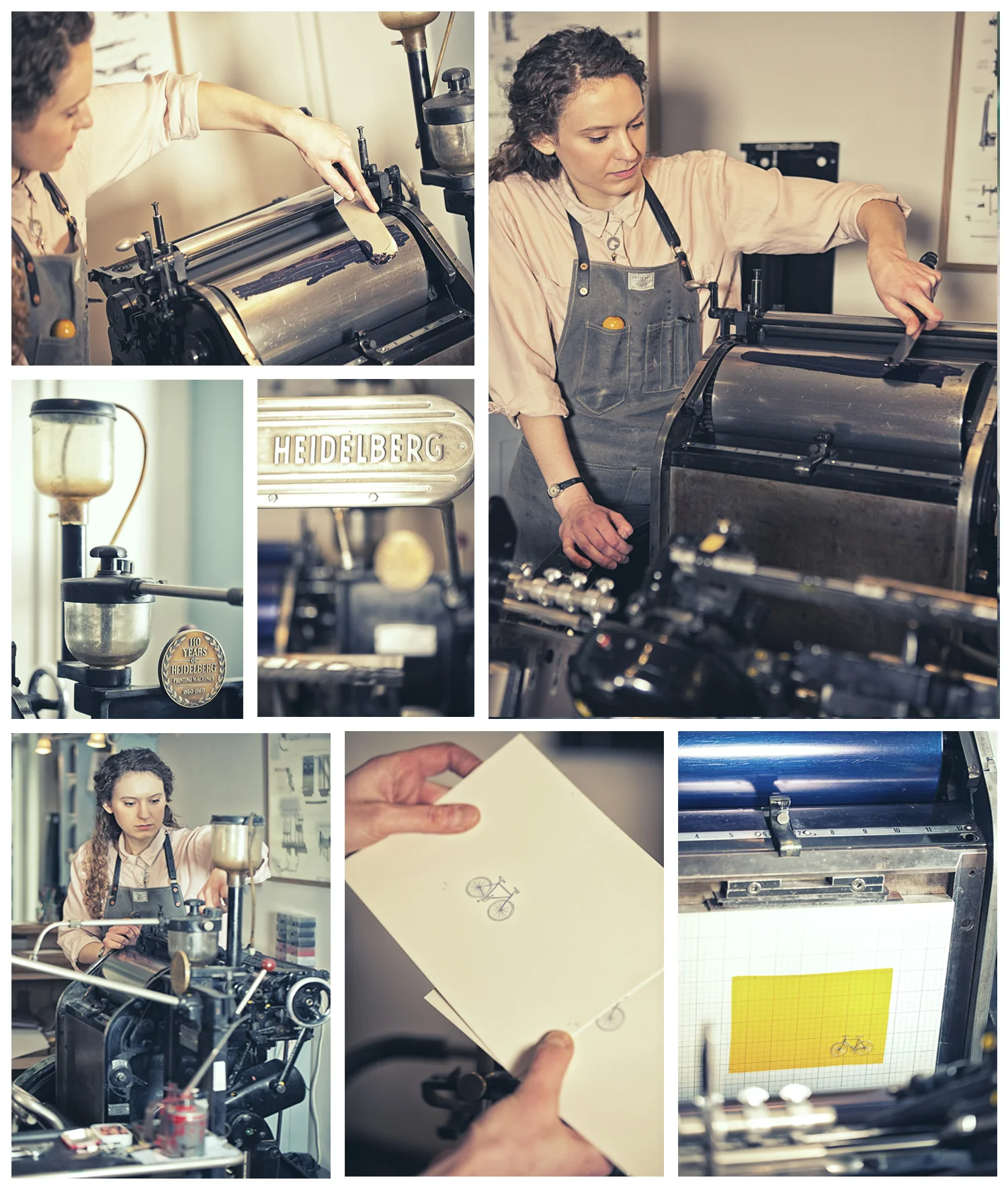 Zoe @ Meticulous Ink. Heidelberg letterpress