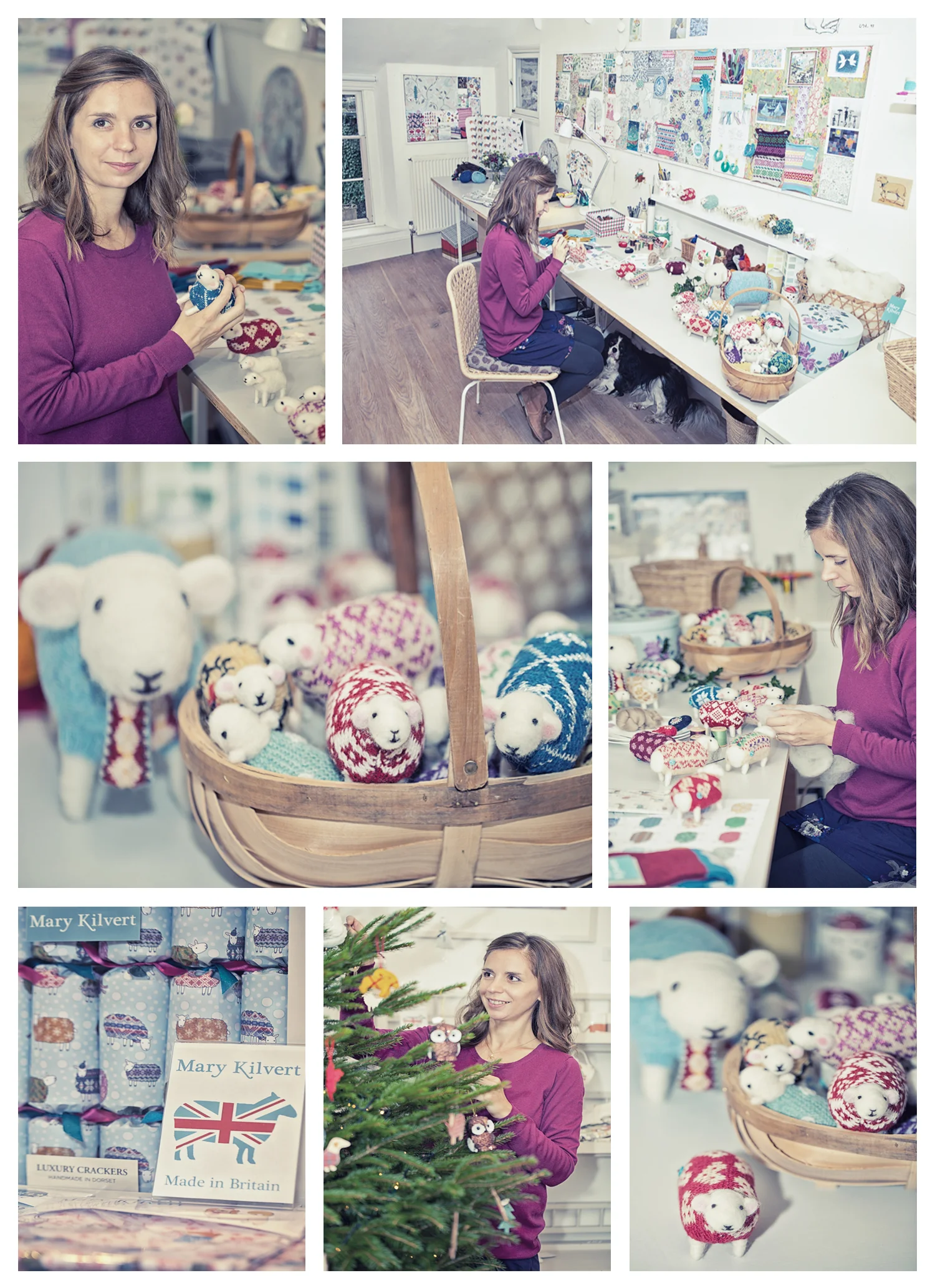 Mary Kilvert designing in her studio in Frome