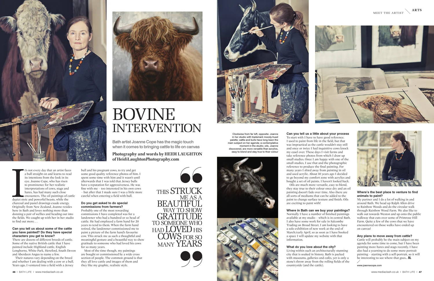 Artist for BathLife magazine