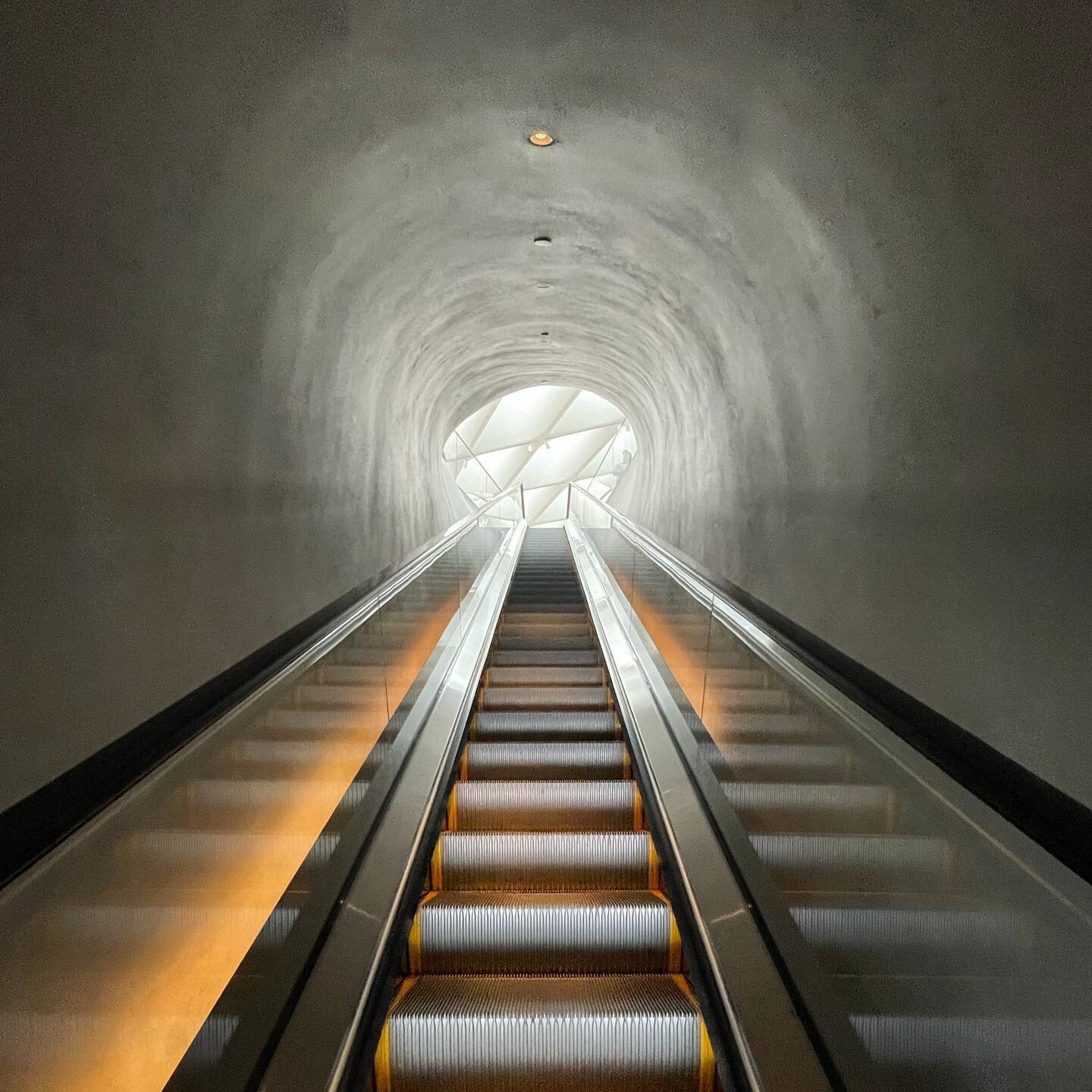 entering the broaaaaaaaaaaaaaaad.
&mdash;

#thebroad #escalator #losangeles #blackandwhite #minimalism #minimalist #minimal #minimal_perfection #architecture_minimal #1_unlimited #architecture #architecture_hunter #conquer_la #discoverla #visitlosang