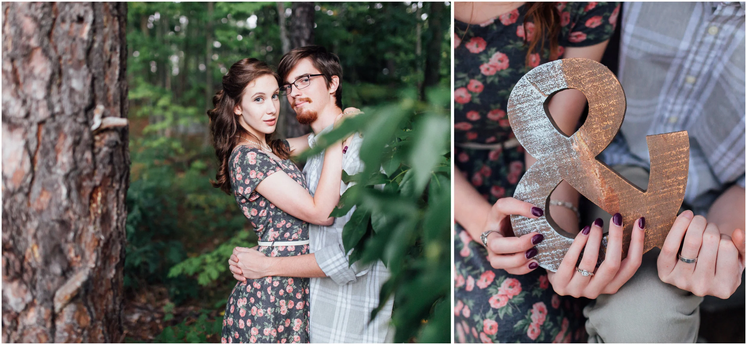 Cute sunset engagement photography in Merrimack, New Hampshire