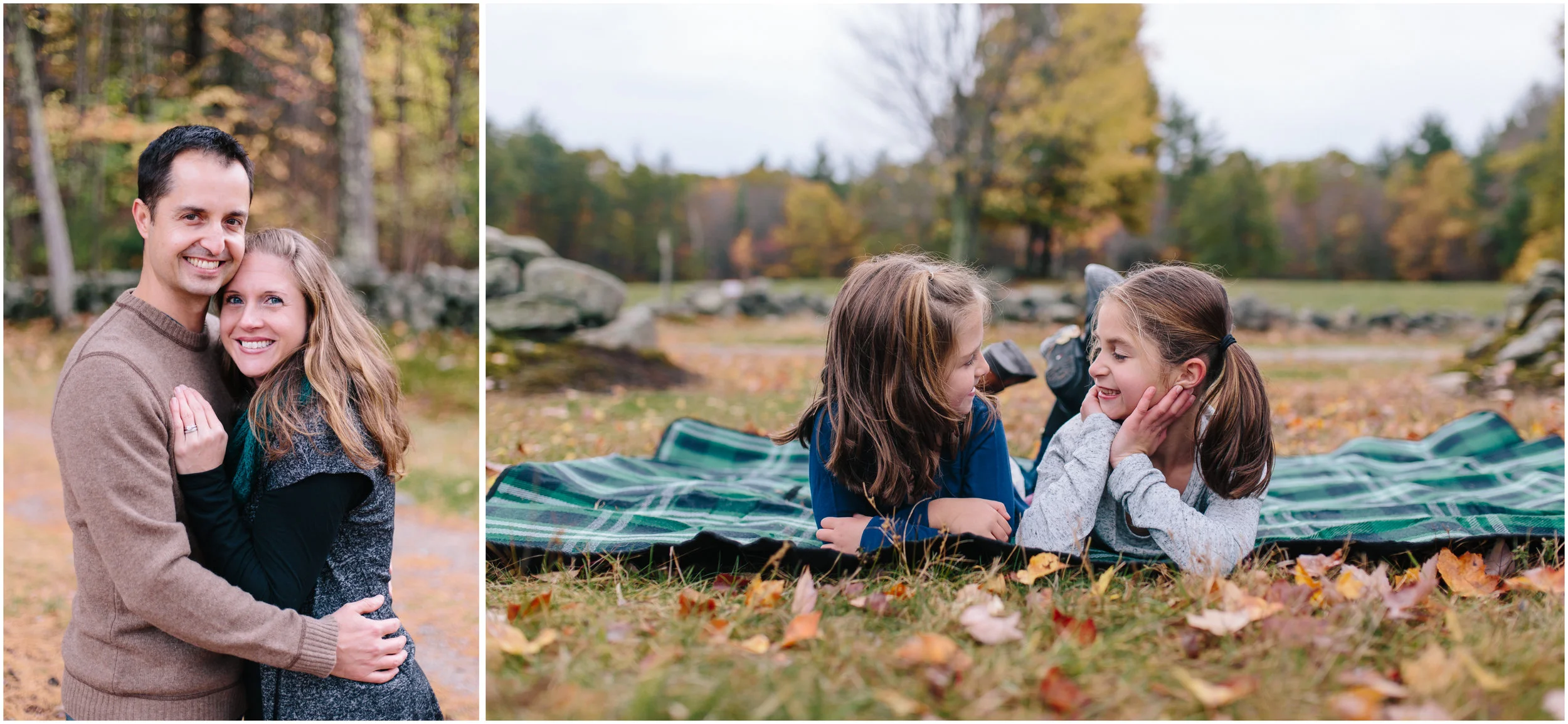 Fall autumn Monson Village Center family photography in Milford, New Hampshire