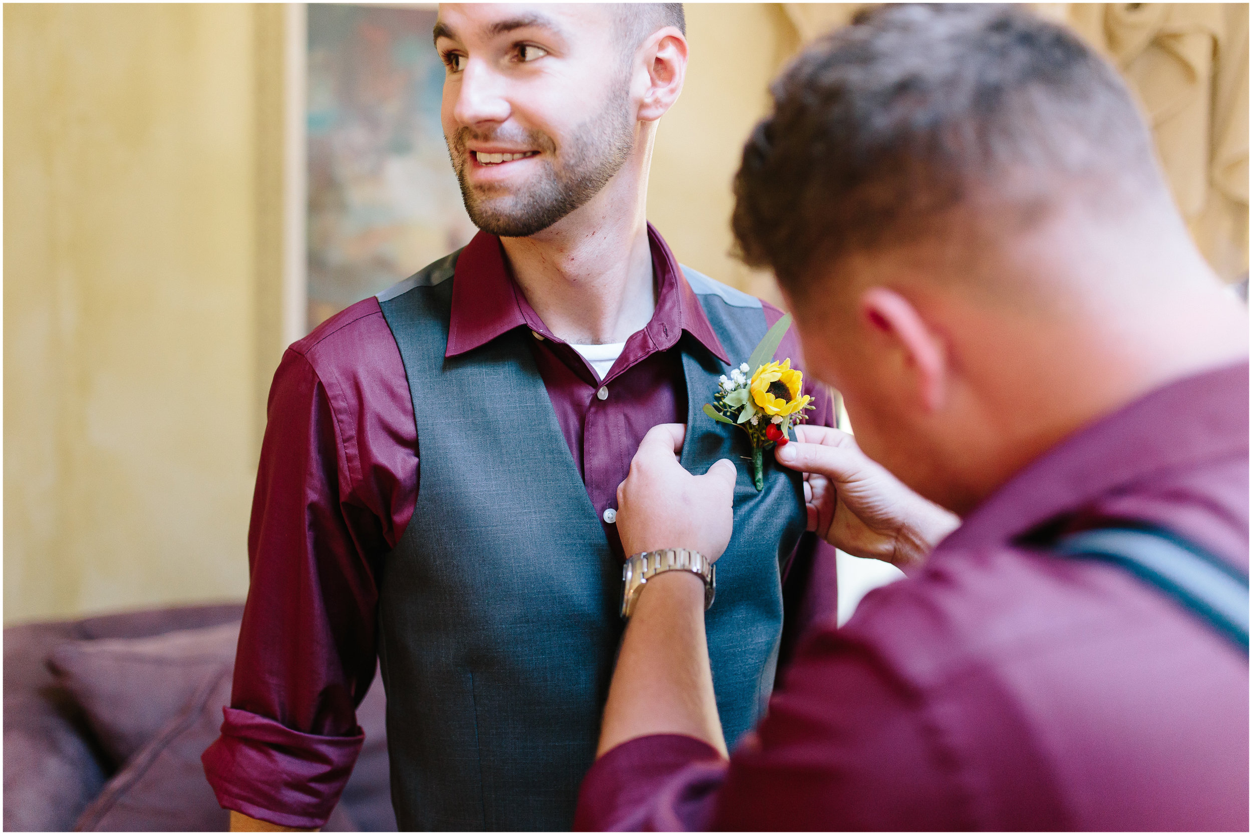 Ashleigh Laureen Photography Journalistic Fall Wedding in Hooksett, New Hampshire, Groom