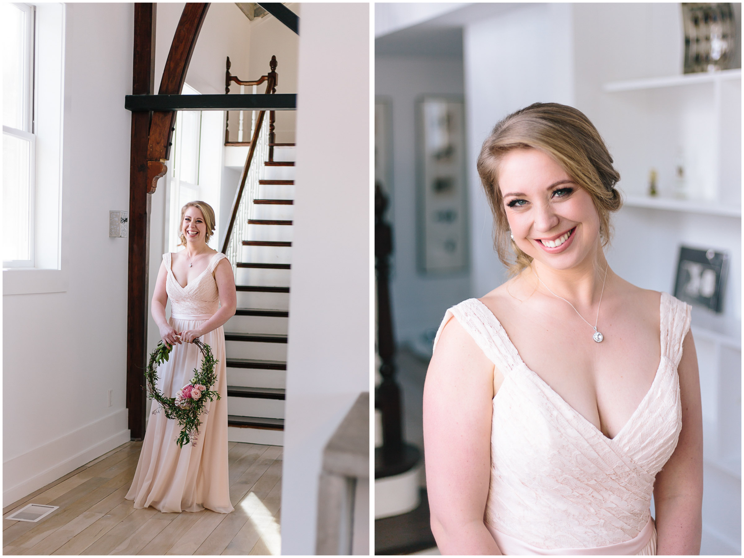 Intimate and romantic styled wedding photography in Lee, Massachusetts in the Berkshires - maid/matron of honor