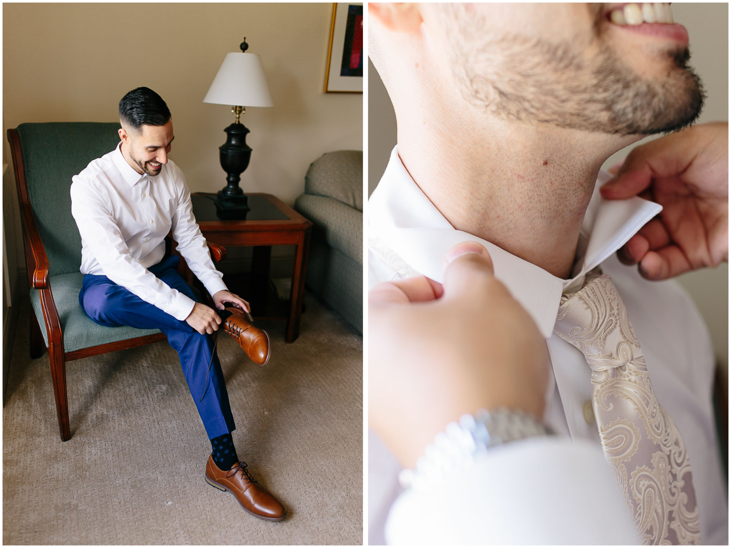 Scenic New Hampshire Wedding at Atkinson Resort and Country Club - Groom