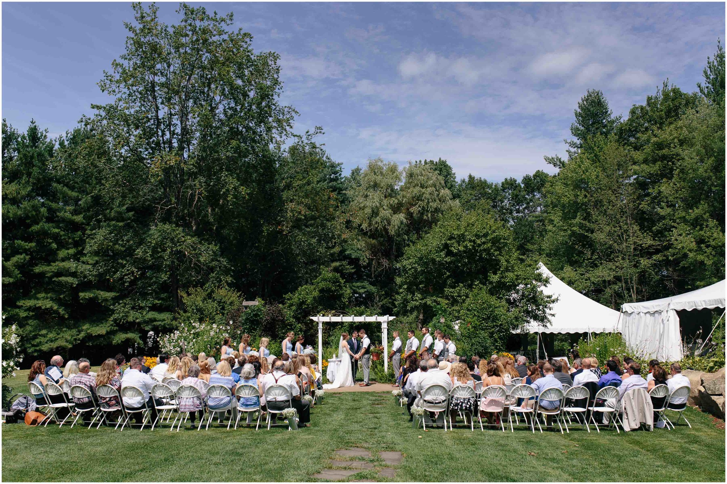 Sunny New Hampshire Summer Wedding at Mile Away Restaurant Milford