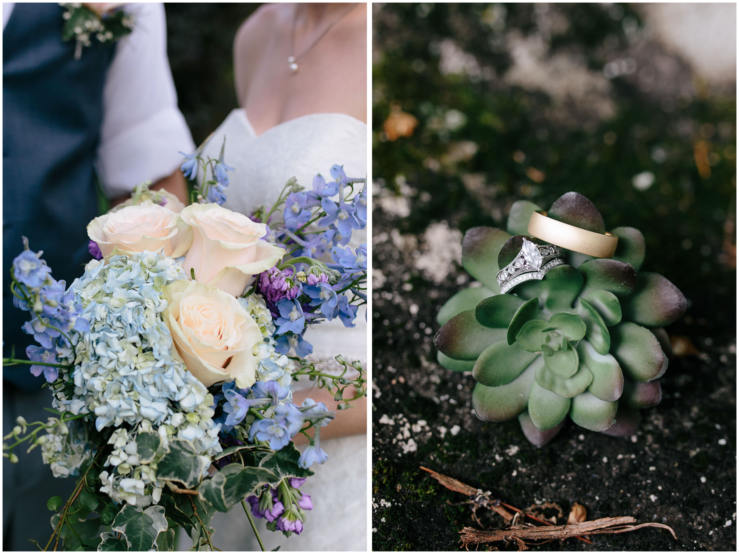 Sunny New Hampshire Summer Wedding at Mile Away Restaurant Milford - bride and groom and rings