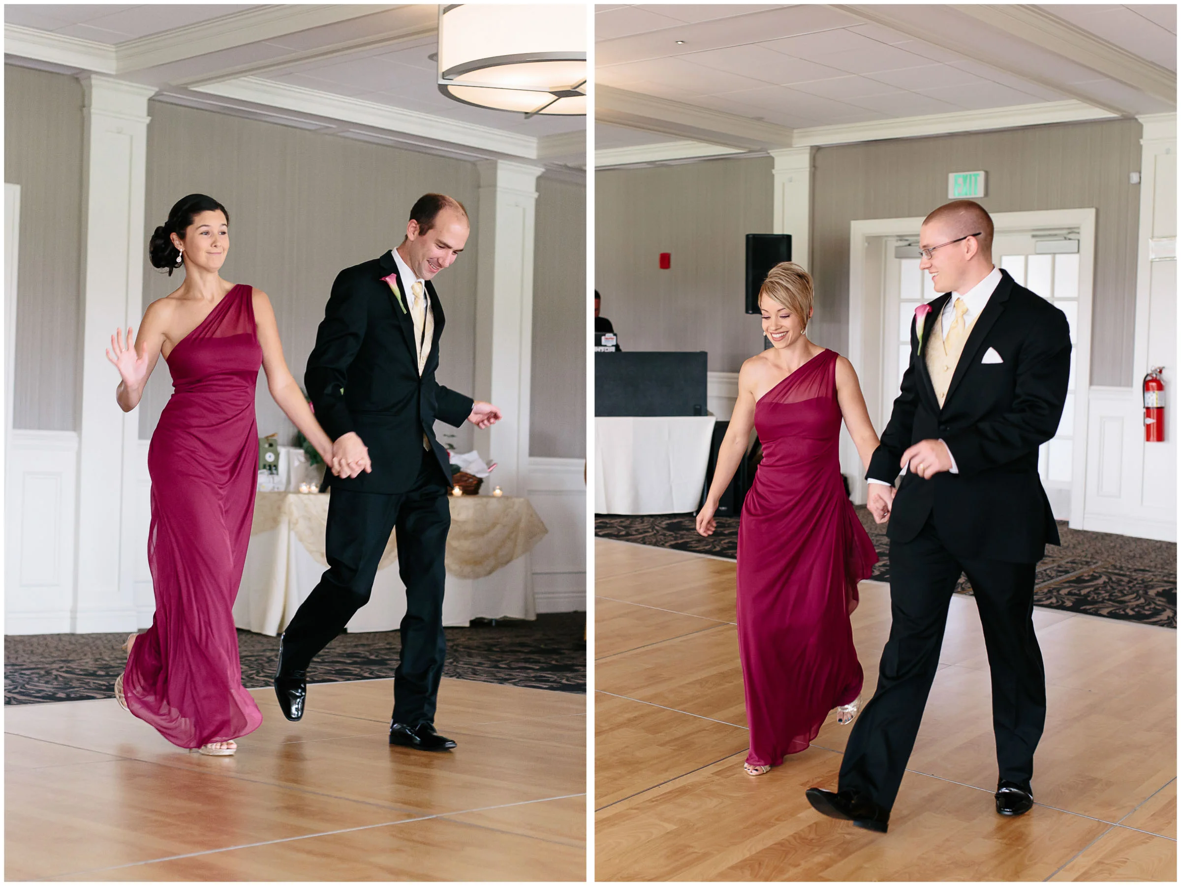 Chic New Hampshire Wedding at Manchester Country Club Bedford - dancing wedding party