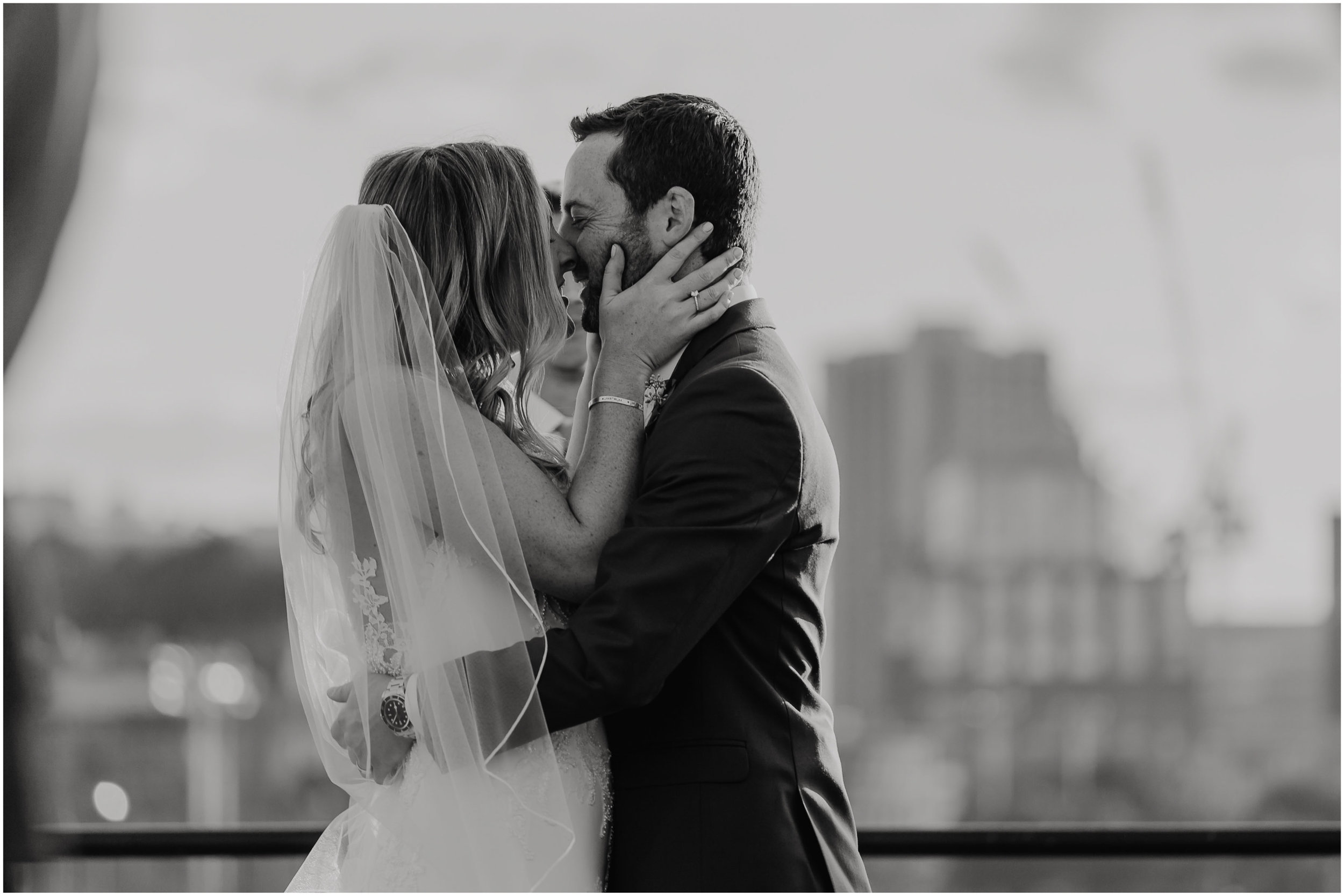 Nautical Massachusetts Jewish Wedding in the Boston Navy Yard ceremony