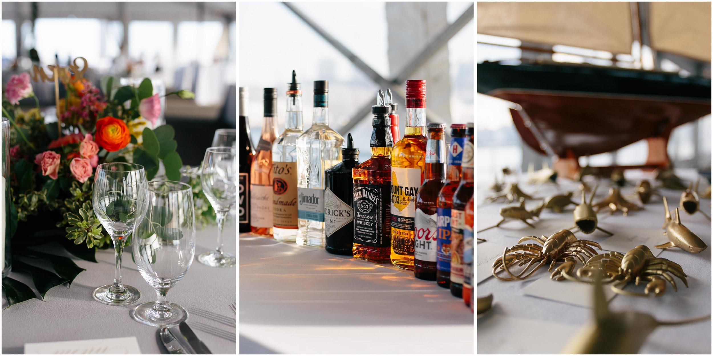 Nautical Massachusetts Jewish Wedding in the Boston Navy Yard reception
