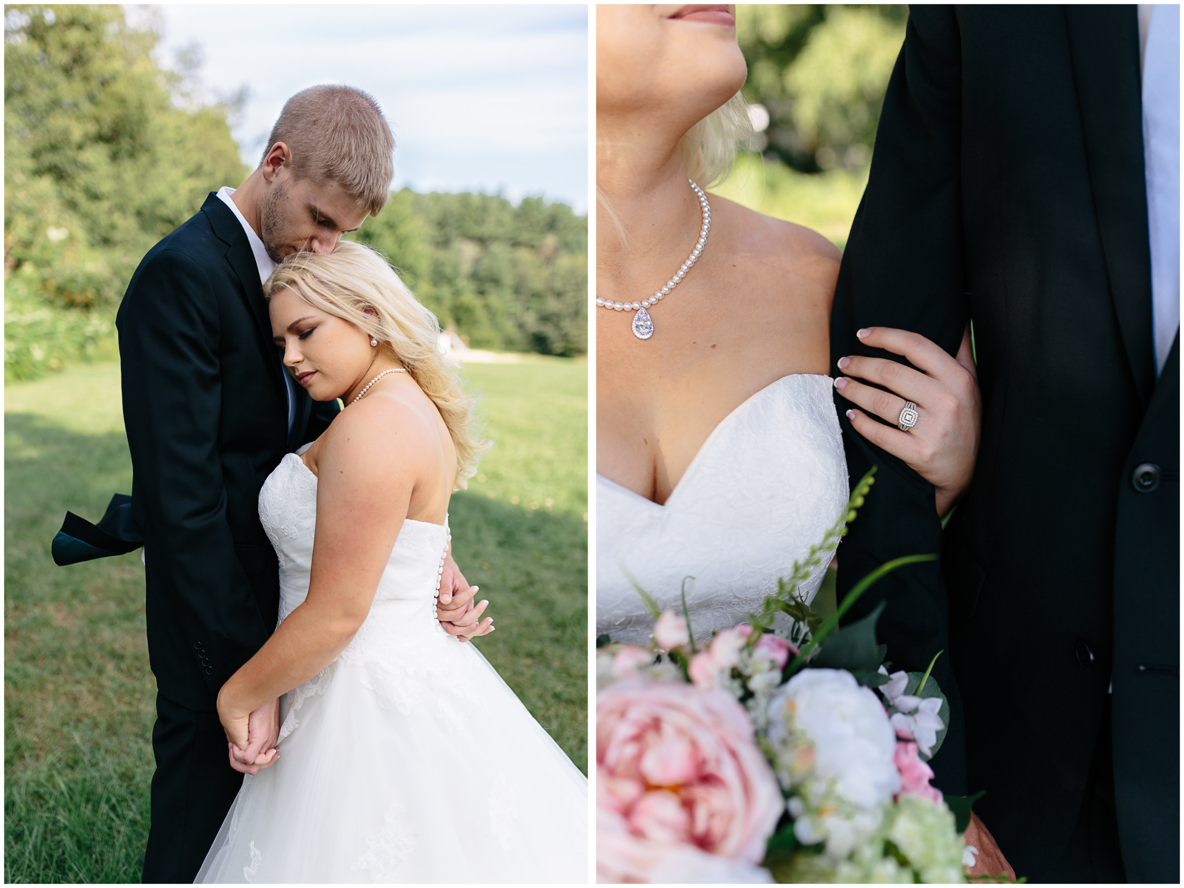 Cozy Country Church Wedding in Pepperell, Massachusetts bride and groom