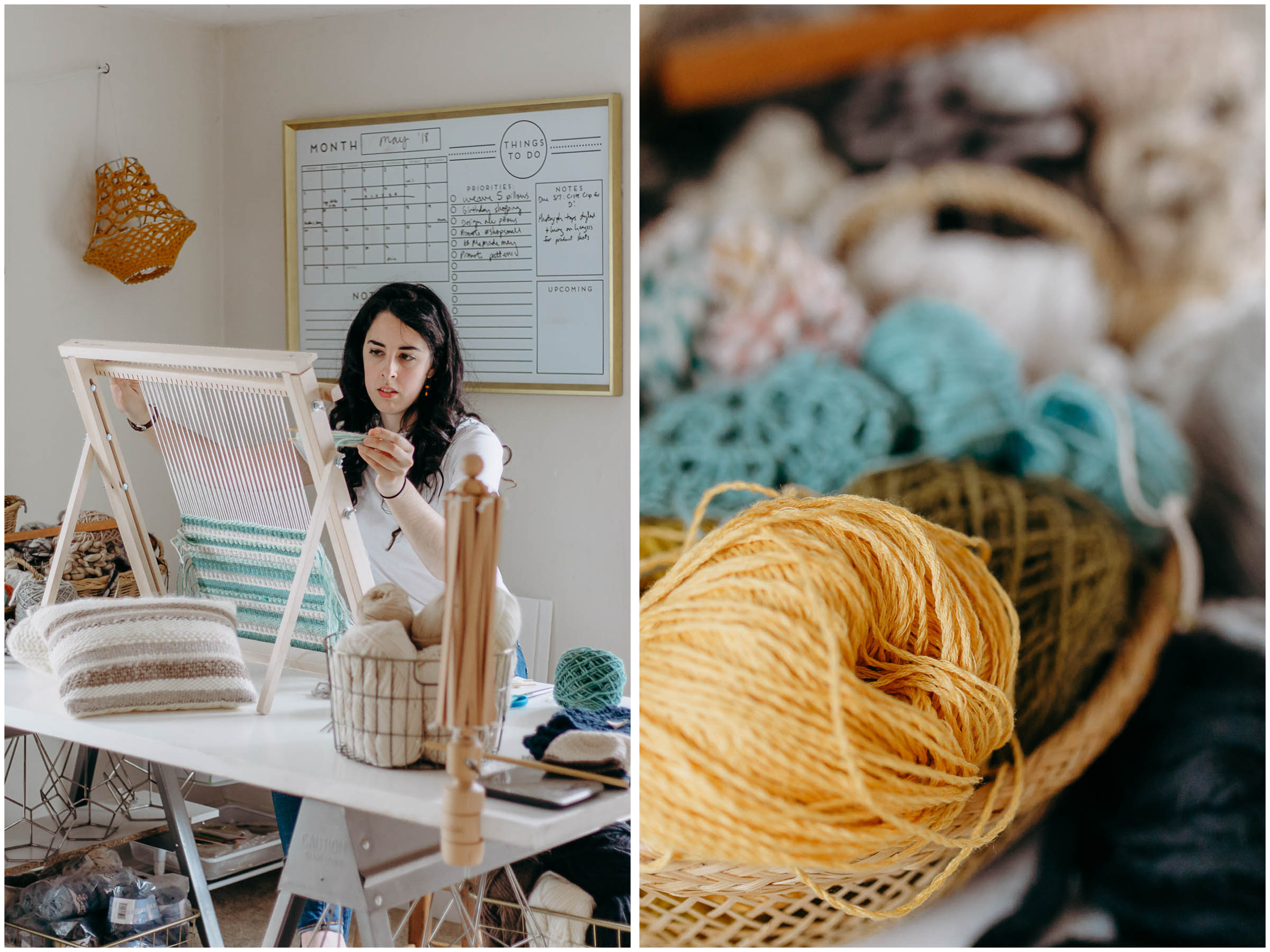 Melody Fulone Fiber Artist, Goffstown, New Hampshire Lifestyle Photographer, yarn, weaving