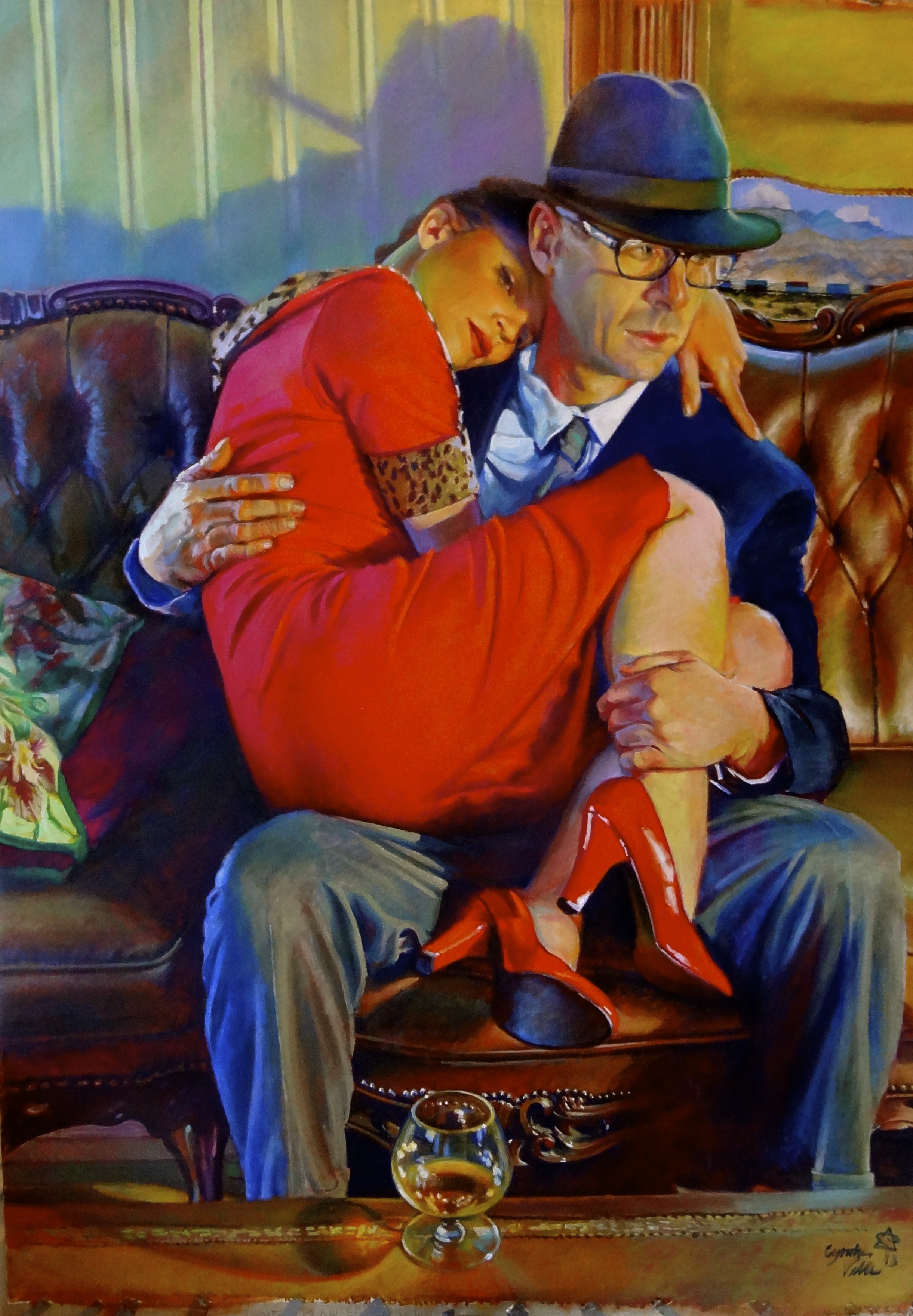 %22The Honeymooners%22C Valle, oil on linen, 52x42 (1).jpg