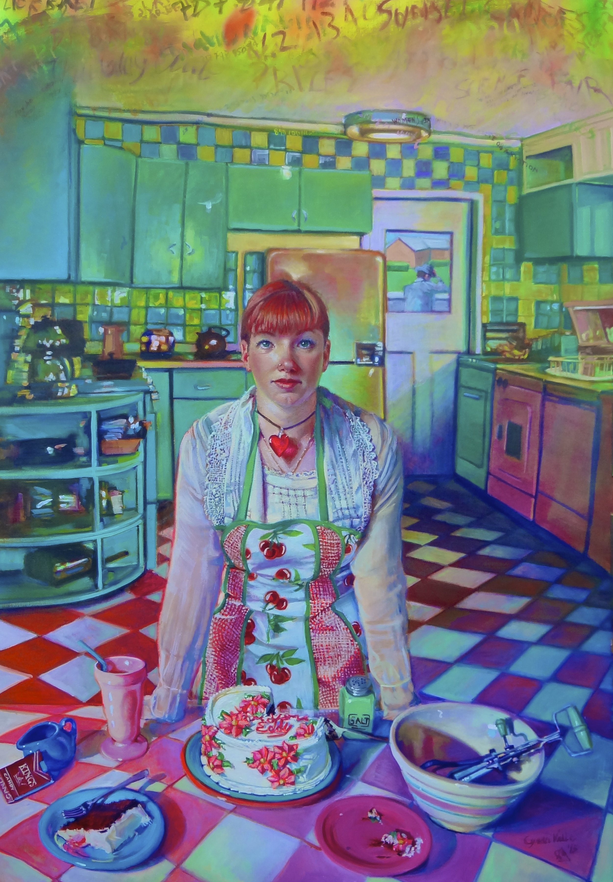 "Venus of Mayberry" cynda valle, 52x42 incles, oil on linen
