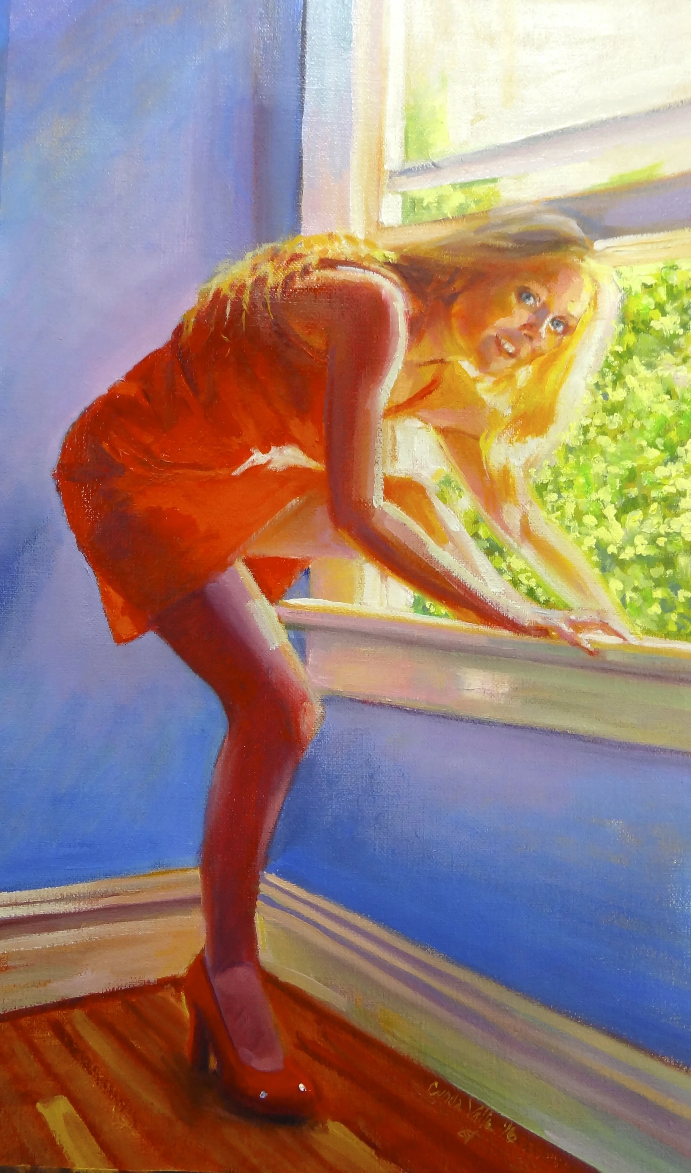 "She Gone" oil on linen, 17x12"